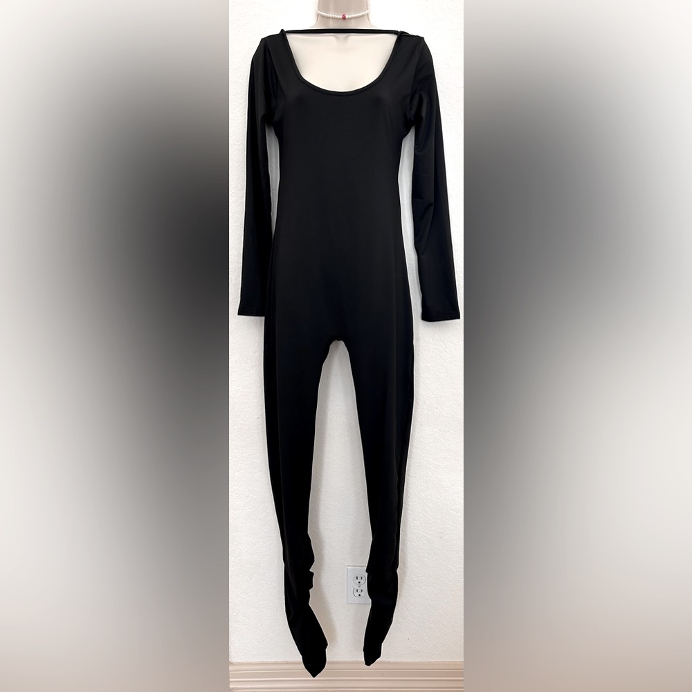 Black low back jumpsuit
